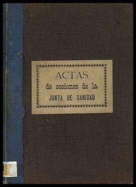Libro 27 de Actas de la Junta de Sanidad (1906-1977)