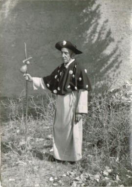 Personaje de peregrino en el Misterio de Obanos