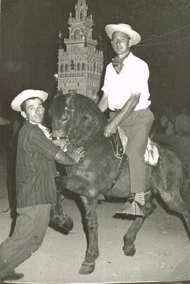 A caballo, en fiestas