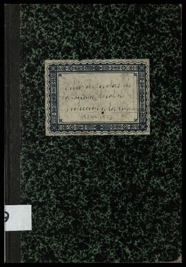 Libro 29 de Actas de la Junta de Protección a la infancia y educación (1924-1973)